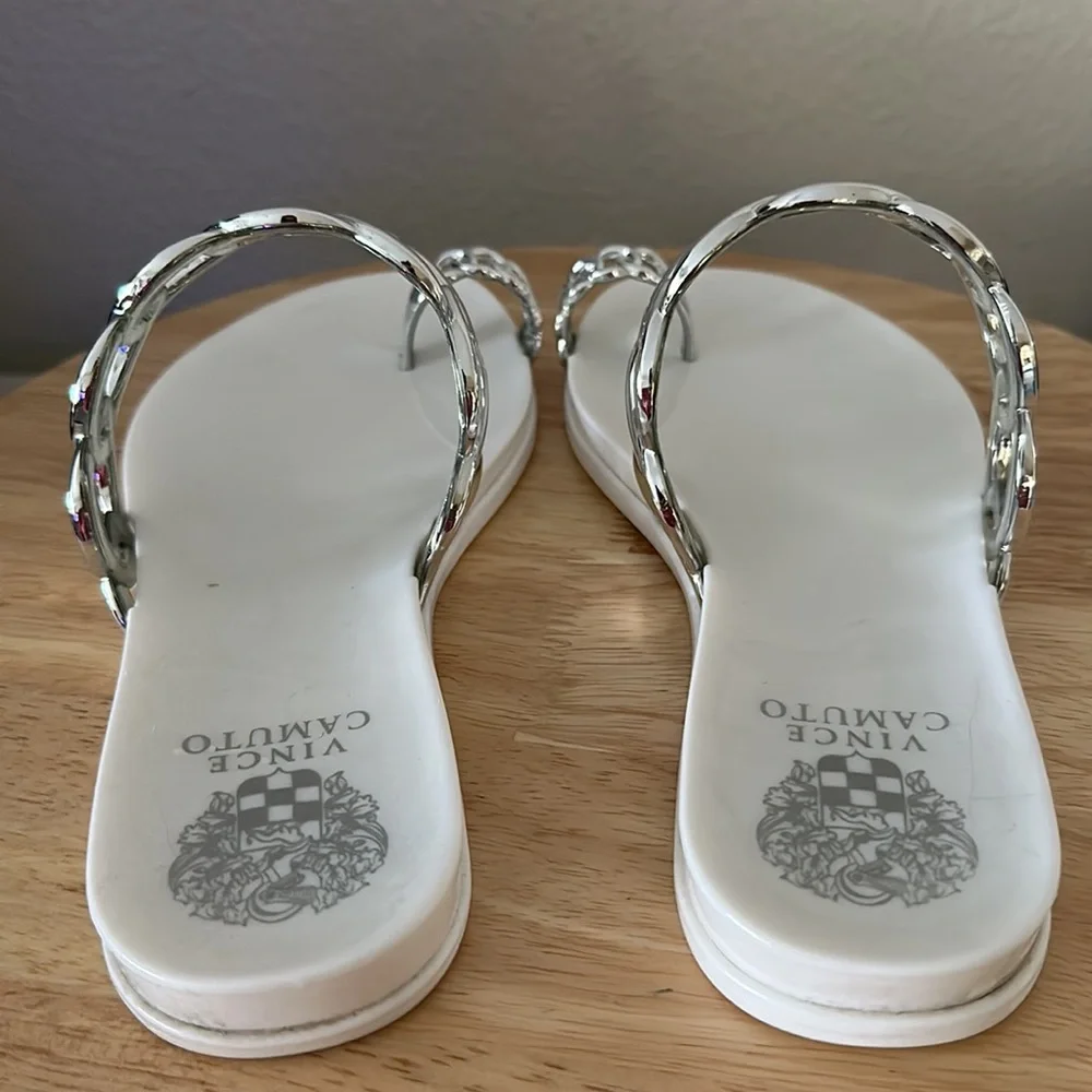 Vince Camuto Emagenta Metallic Jelly Slide Sandal